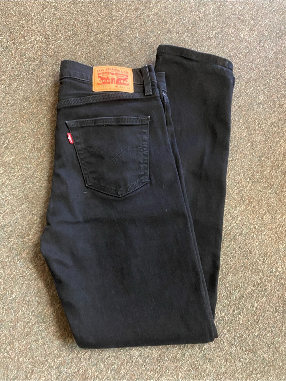 Levi's Men's Black Straight-Leg Jeans